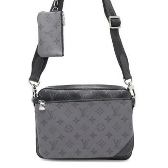 Louis Vuitton Eclipse Black Reverse Trio Messenger Shoulder Bag Black - Picture 1 of 8